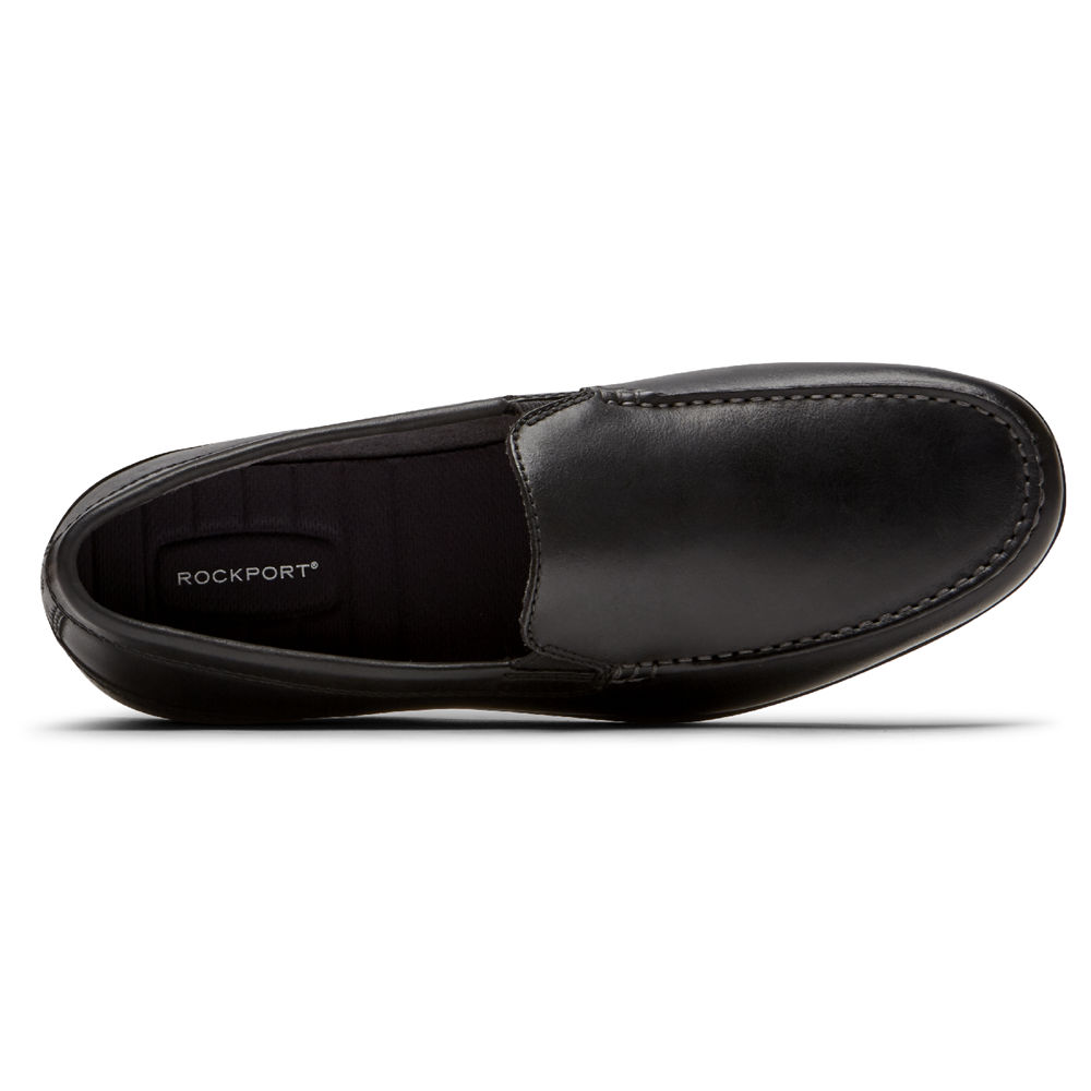 Rockport Singapore Mens Slip-On - Malcom Venetian Black - VH1683475